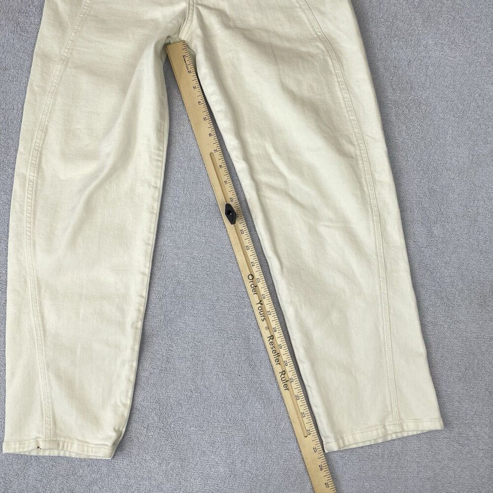 Pilcro Hemp / Cotton Baggy Pants Women’s 25 Cream / Off White Ankle Length - Picture 11 of 16